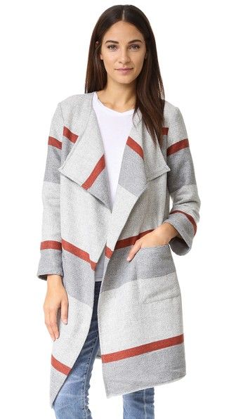Jolie Yarn Dyed Blanket Coat Size XS