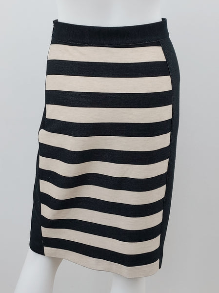 Striped Cotton Pencil Skirt Size Large