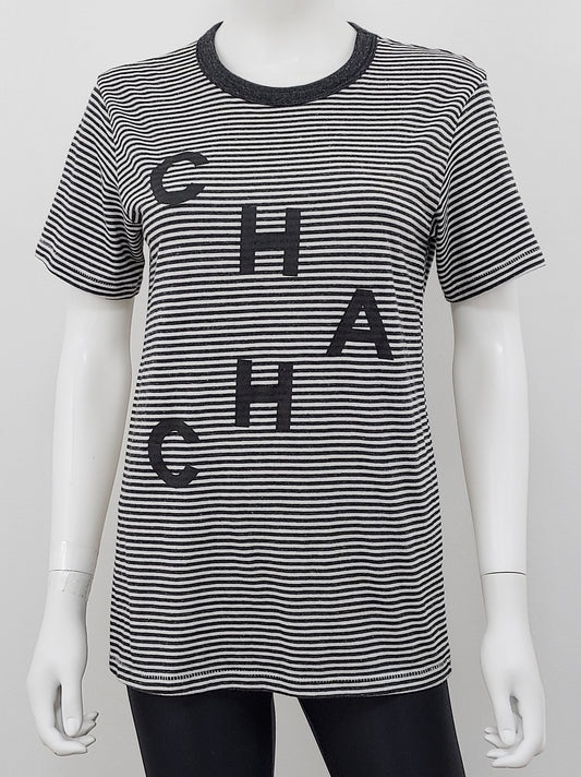 Cha Cha Striped Tee Size Small