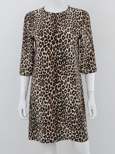 Aubrey Leopard Shift Dress Size Small