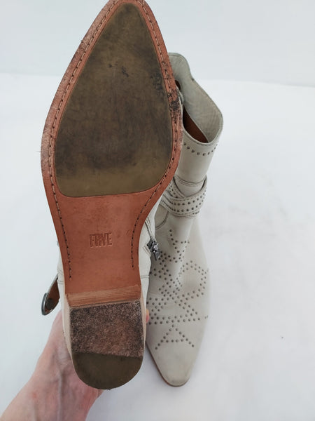 Ellen Deco Studded Ankle Boots Size 10