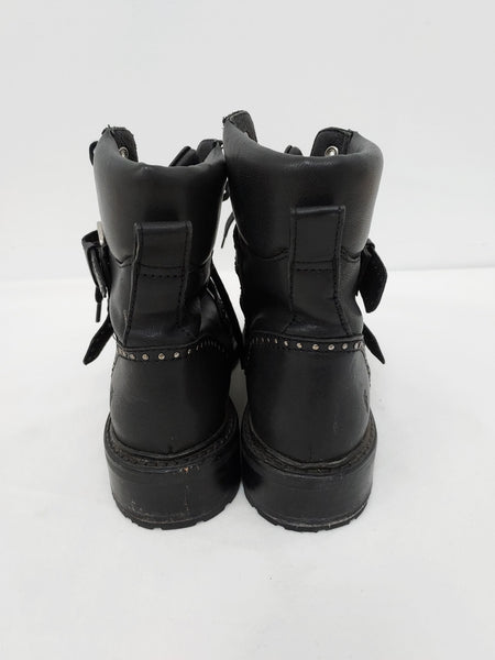 Studded Lace Up Ankle Boots Size 10