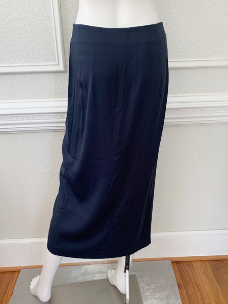 White Tailor Drape Front Wrap Skirt Size Small