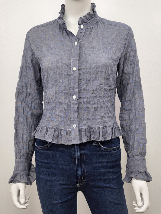 Nicki Ruffle Crop Top Size Small