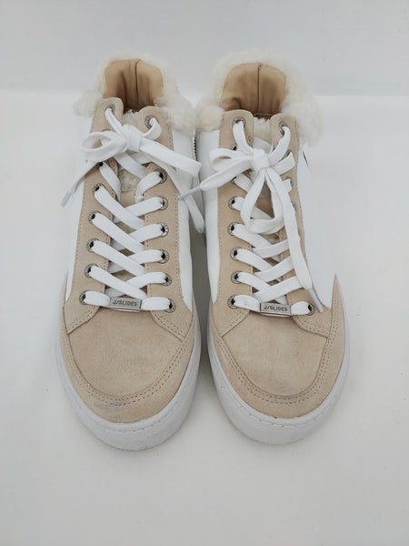 Leather Shearling Sneakers Size 10