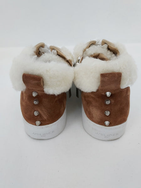 Leather Shearling Sneakers Size 10