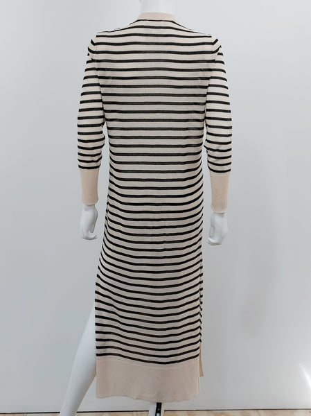 Striped Button Up Midi Dress Size XS