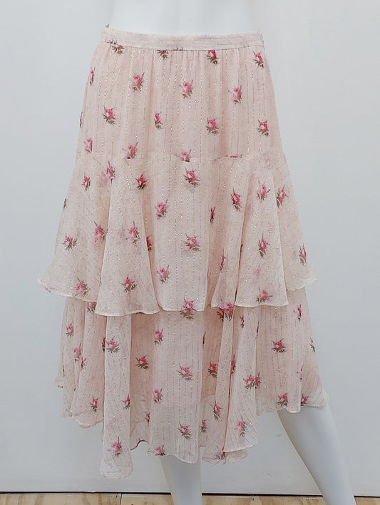 Floral Midi Skirt Size Small