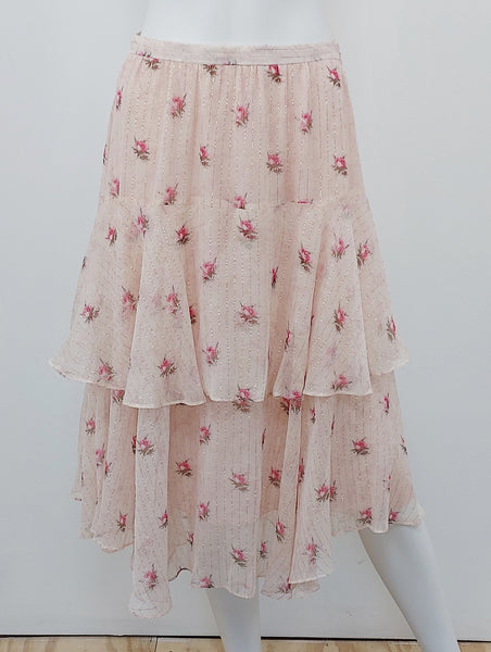 Floral Midi Skirt Size Small