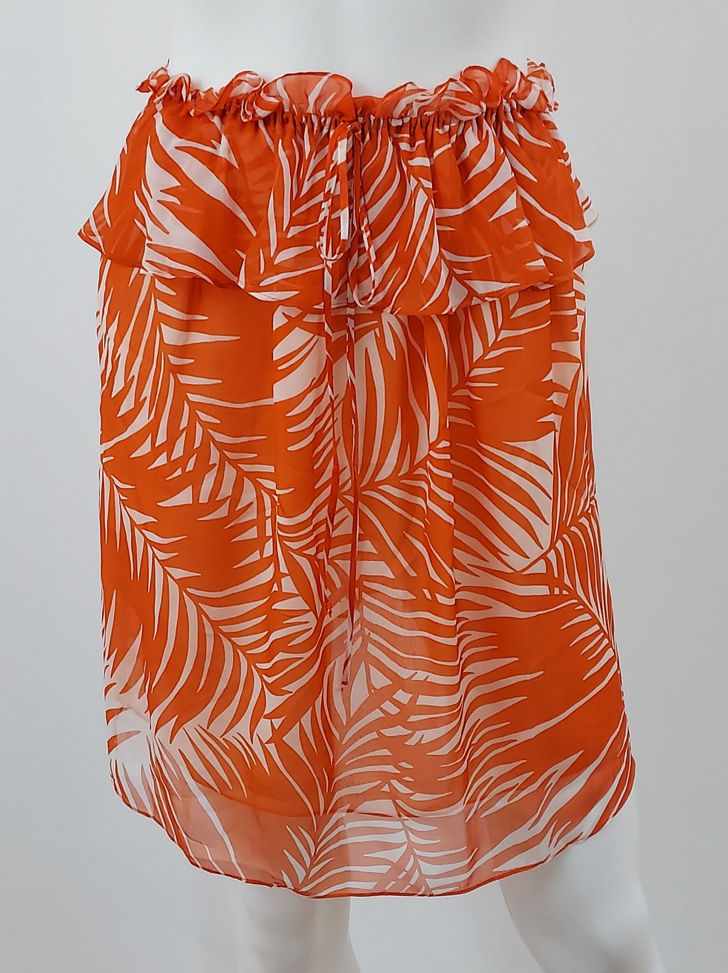Silk Palm Print Skirt Size 2
