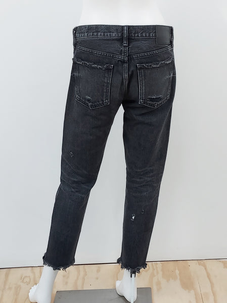 Relaxed Mid Rise Straight Leg Jeans Size 27