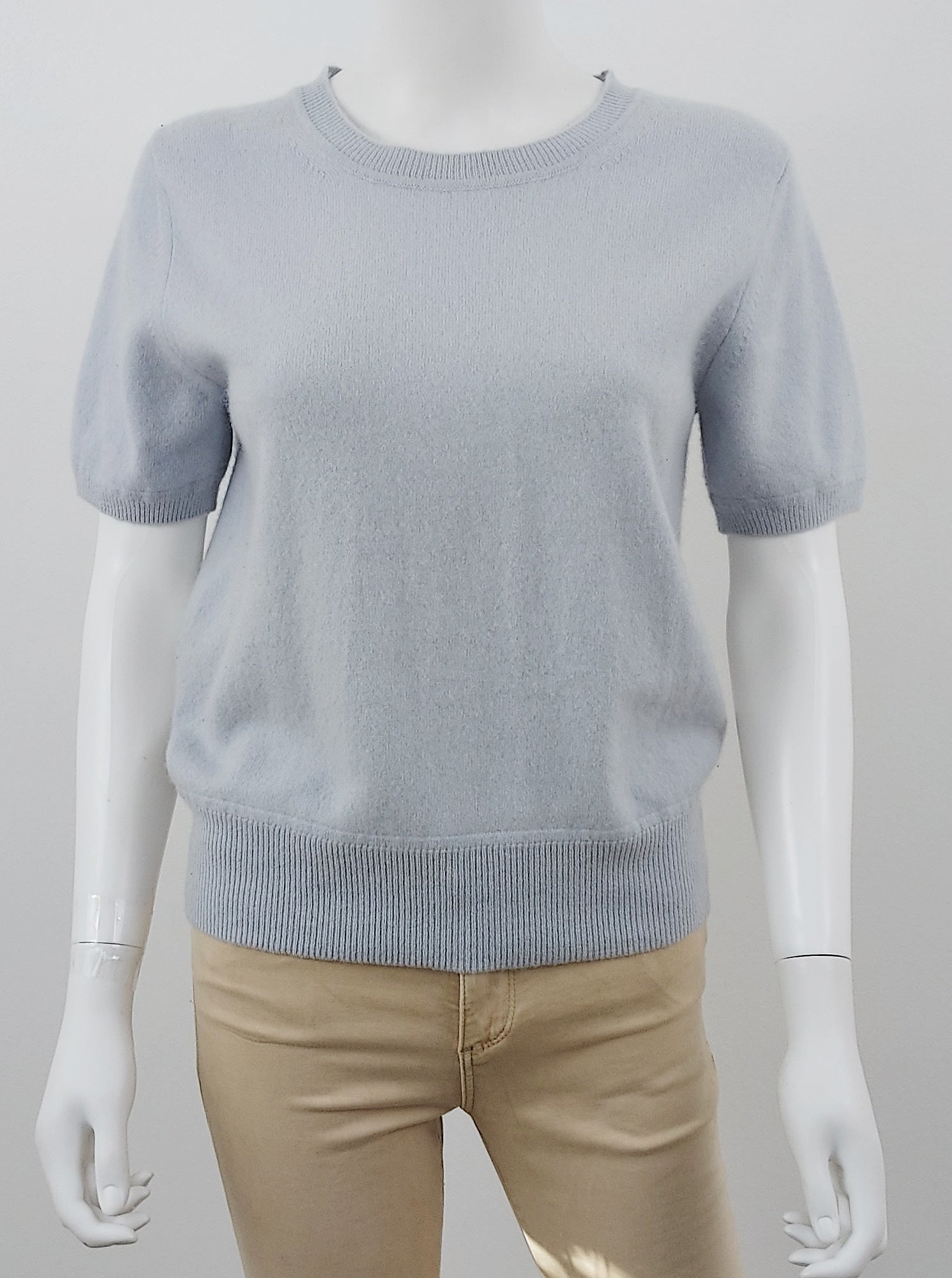Short Sleeve Cashmere Sweater Size Medium
