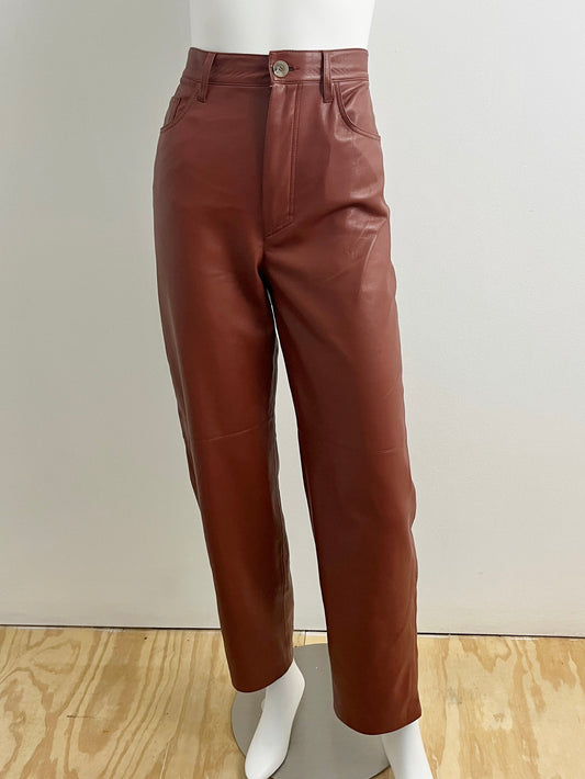 Radha Vegan Leather Pants Size XS