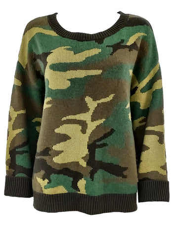 Moselle Camouflage Sweater Size Small