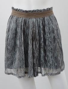Silk Snake Print Skirt Size Small
