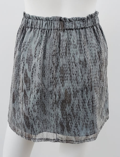 Silk Snake Print Skirt Size Small