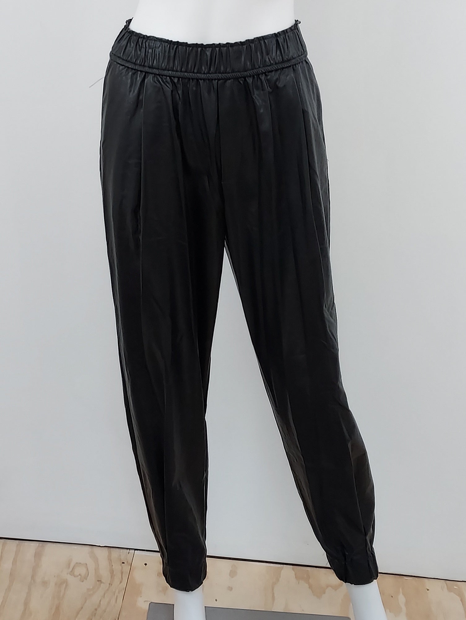 Vegan Leather Joggers Size Small