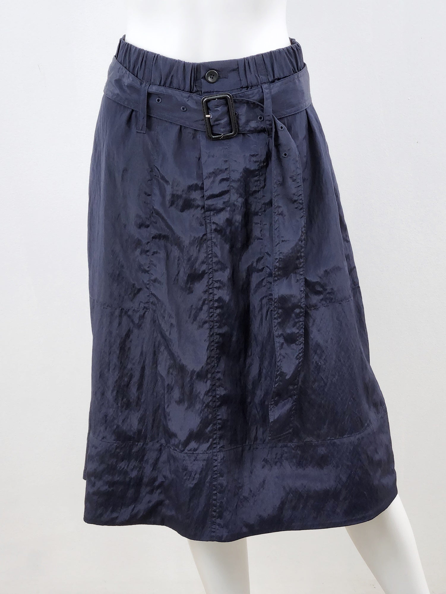 Textured Parachute Midi Skirt Size 4 NWT