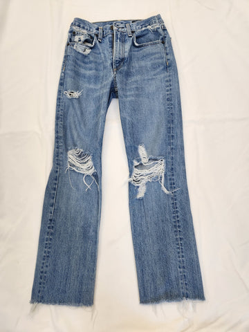 High Rise Straight Leg Jeans Size 24