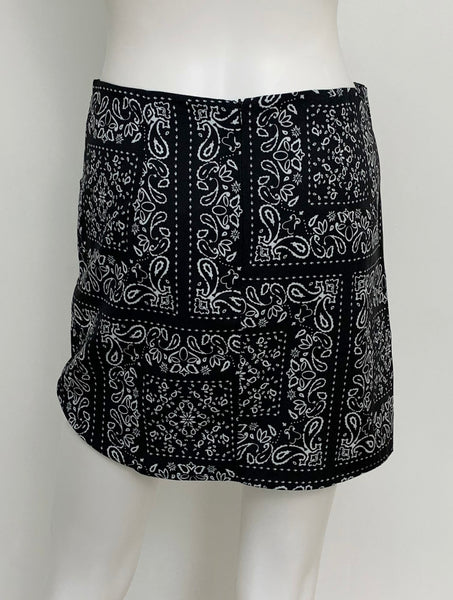 Bandana Ruched Mini Skirt Size Small
