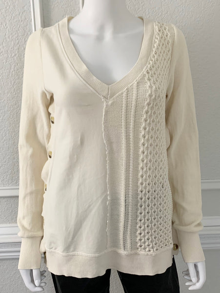 Cable V Neck Sweater Size XS