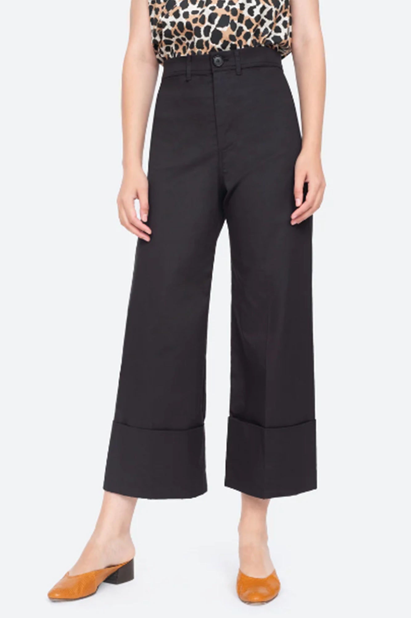 Cuffed Wool Pants Size 0
