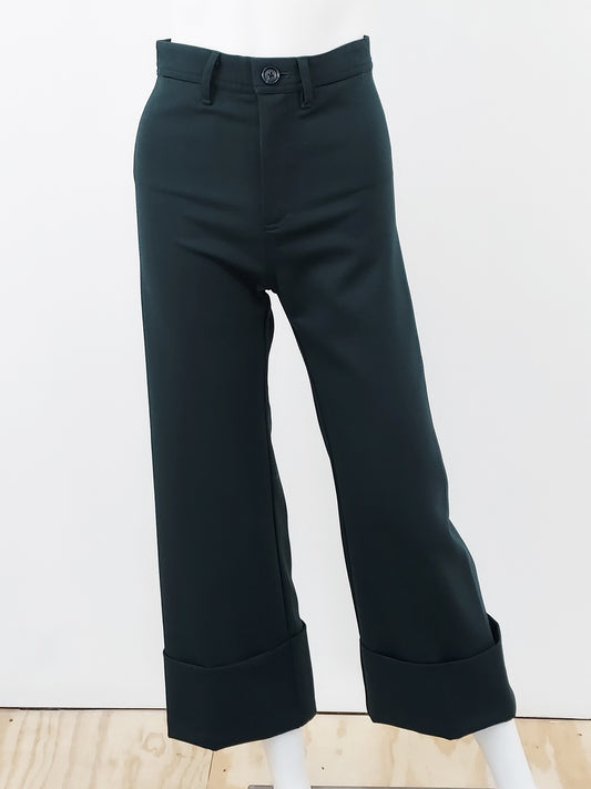 Cuffed Wool Pants Size 0