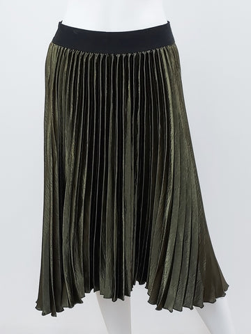 Pleated Velour Skirt Size 2 NWT