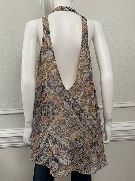 Abstract Printed Tunic Size Small