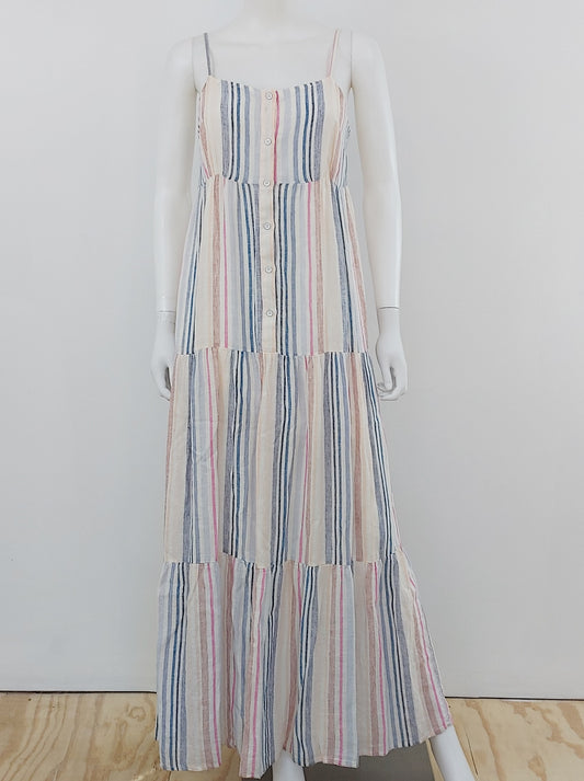 Promenade Striped Maxi Dress Size XS