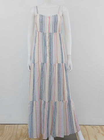 Promenade Striped Maxi Dress Size XS