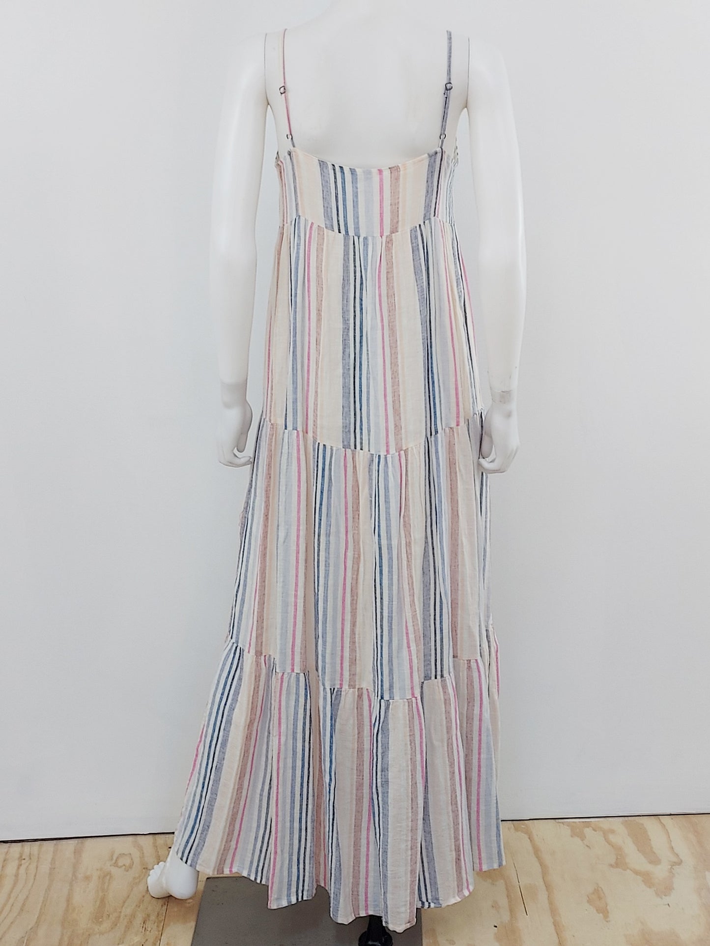 Promenade Striped Maxi Dress Size XS