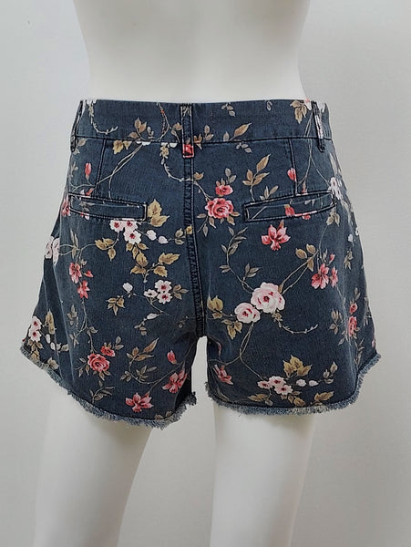 Le Soleil Cotton Floral Shorts Size 26