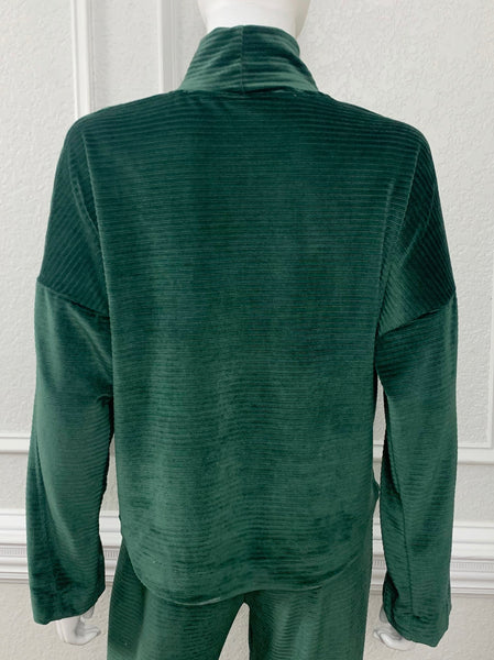 Ribbed Velour Pullover Size Small