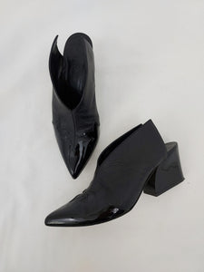 Patent Leather Western Mules Size 7.5