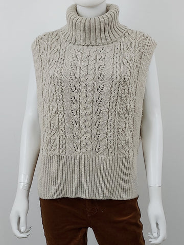Colina Cable Knit Vest Size XS/Small