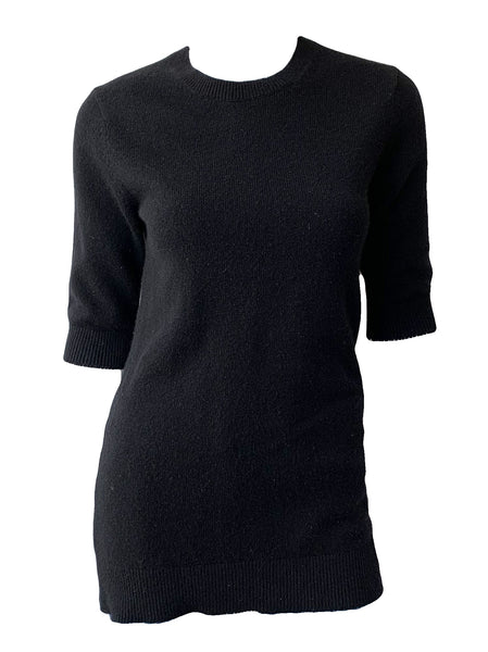 Short Sleeve Cashmere Sweater Size XS