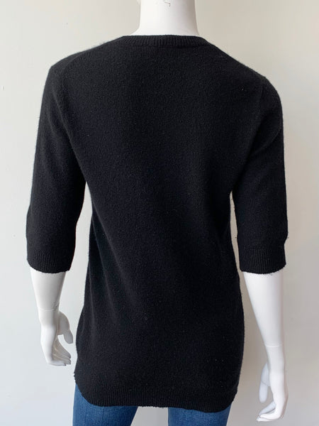 Short Sleeve Cashmere Sweater Size XS