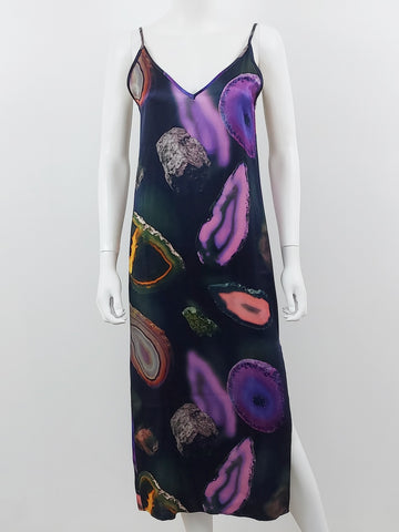 Printed Slip Dress Size XS NWT