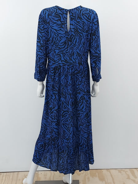 Zebra Print Maxi Dress Size Medium