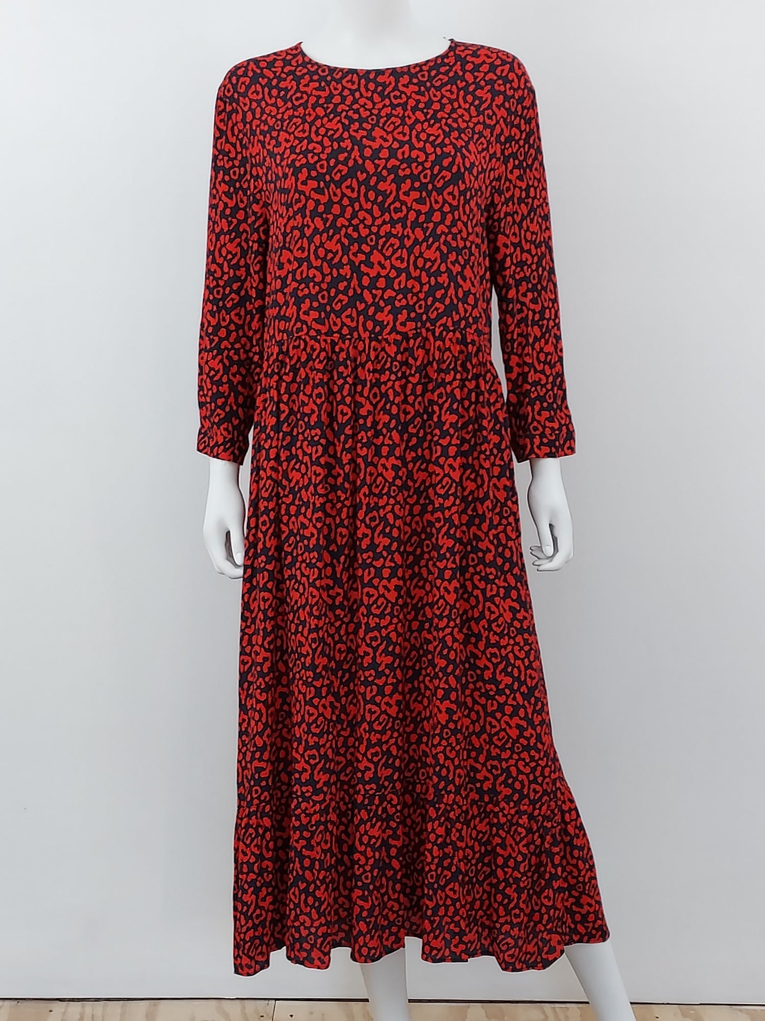 Red Leopard Dress Size Medium